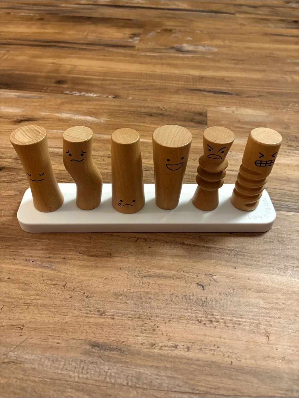 Wooden Emotion Stackers Toy - Natural by LOVEVERY